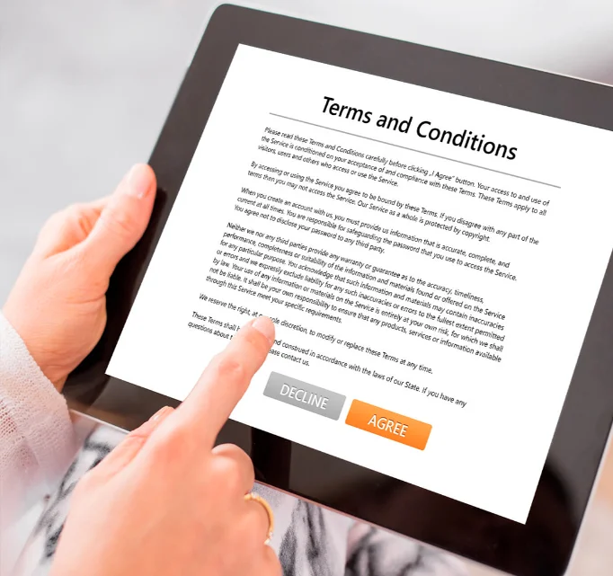 website terms